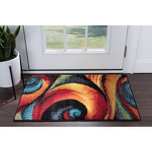 Symphony Abstract Multi-Color 2 ft. x 3 ft. Indoor Area Rug