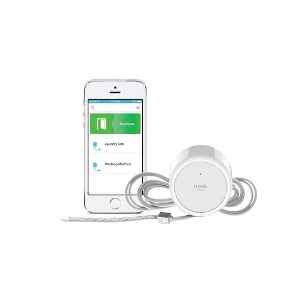 detecta Escapes y envía notificaciones a móvil por App Gratuita mydlink Home para iOS y Android D-Link DCH-S160 Detector de Agua WiFi