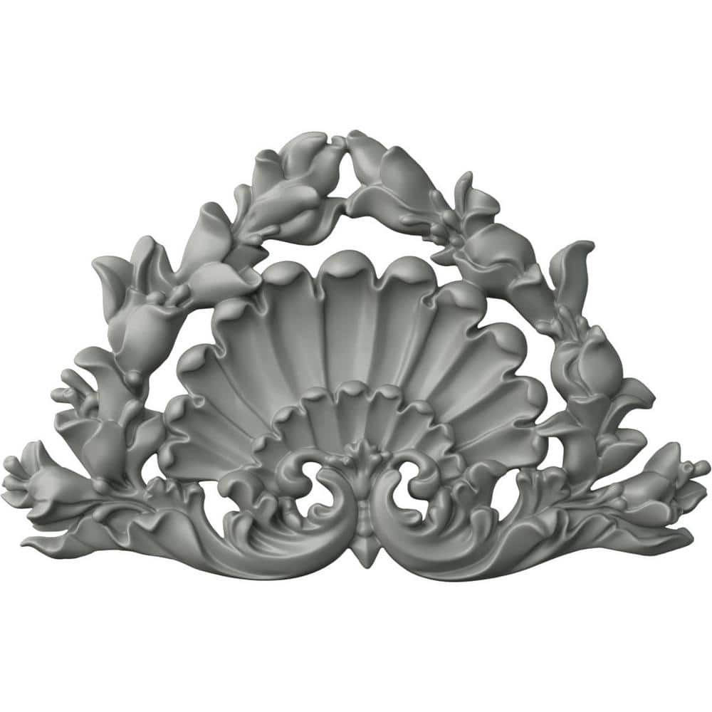 8 1/4" White Polyurethane Shell Center Onlay