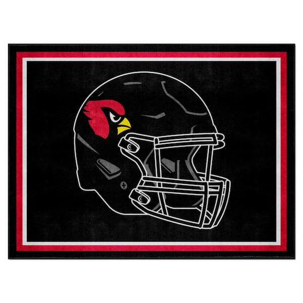 FANMATS Arizona Cardinals Black 8 ft. x 10 ft. Plush Area Rug
