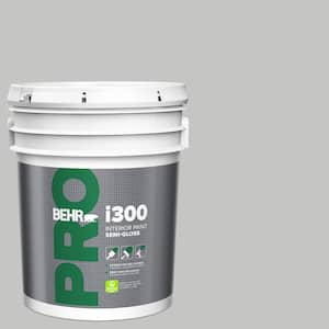 5 gal. #N520-2 Silver Bullet Semi-Gloss Interior Paint