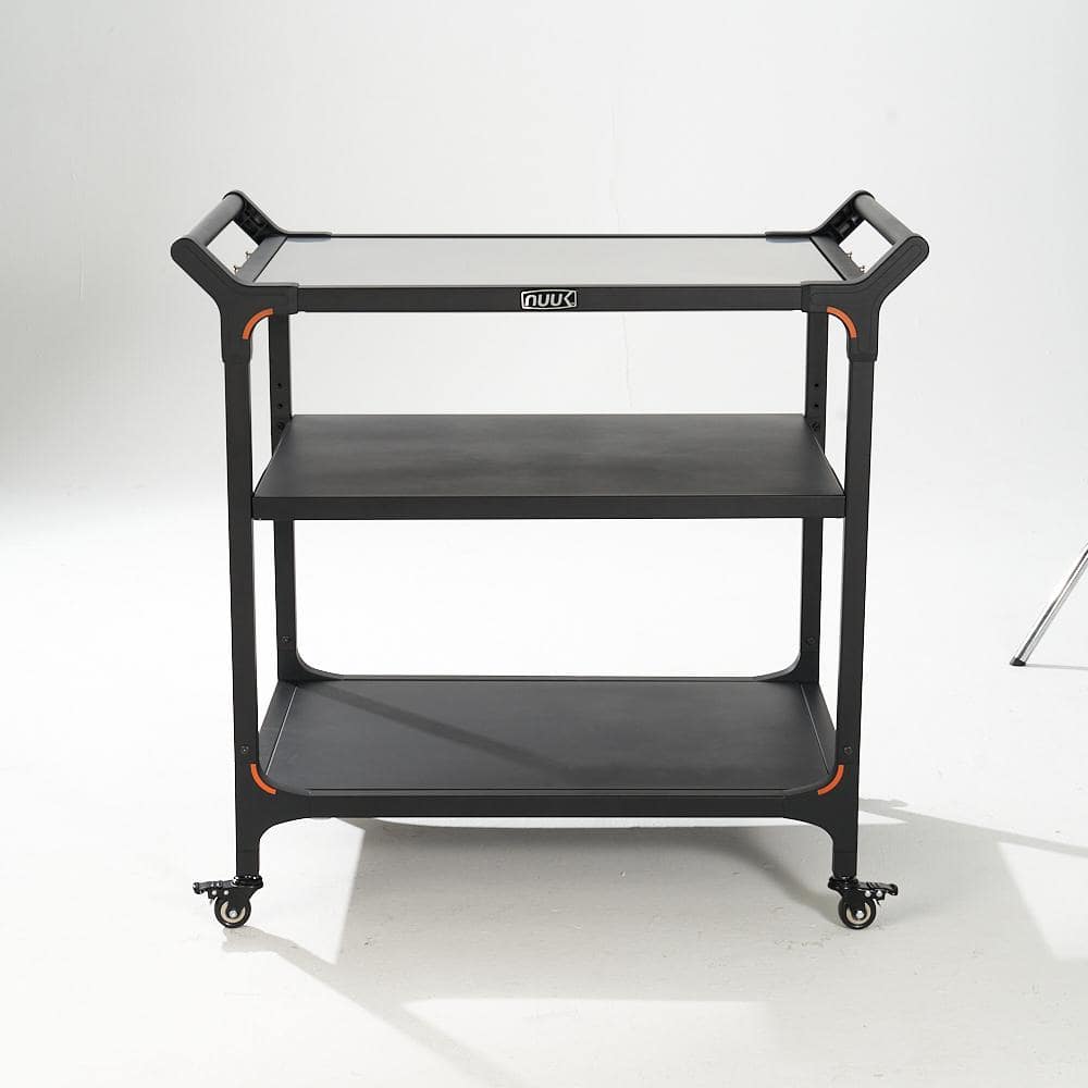 NUUK 24 in. x 32 in. Premium 3 Level Grill Cart Outdoor Prep Station