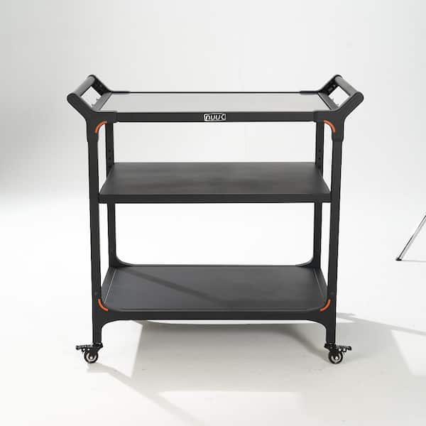 24 in. x 32 in. Premium 3 Level Grill Cart Outdoor Prep Station