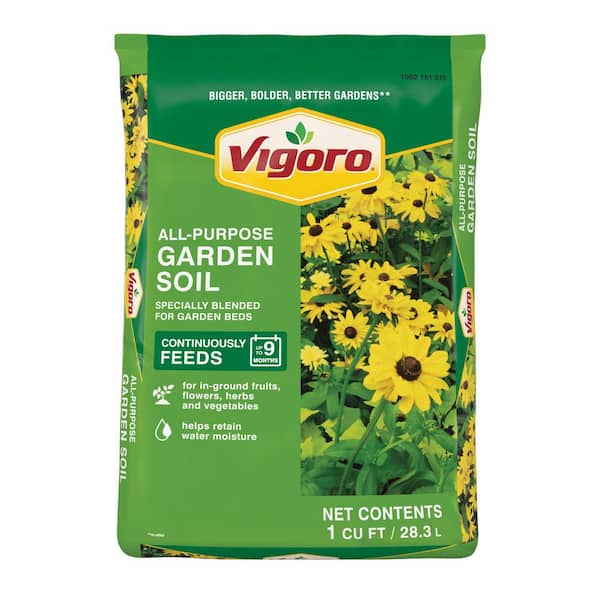 Vigoro 1 cu. ft. All Purpose Garden Soil for In-Ground Use for Fruits, Flowers, Vegetables and Herbs