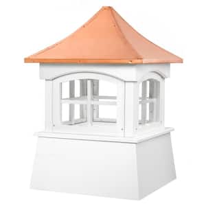 Windsor 18 in. x 27 in. Vinyl Cupola with Copper Roof