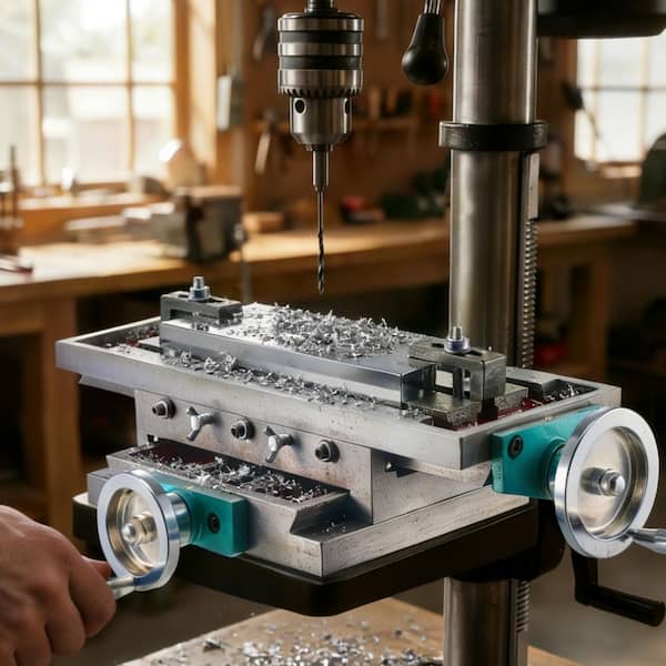 SKYSHALO Compound Milling Machine Work Table 17.7 in. x 6.7 in