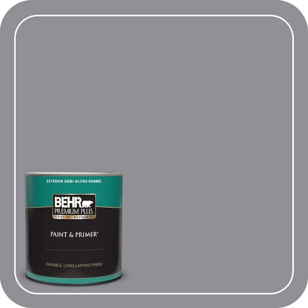 BEHR PREMIUM PLUS 1 qt. #ECC-23-2 Heather Field Semi-Gloss Enamel Exterior Paint & Primer