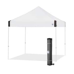 Vantage Series 10 ft. x 10 ft. White Instant Canopy Pop Up Tent with Roller Bag