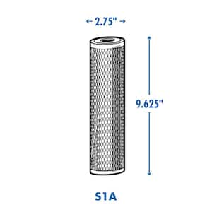 Universal 20-Micron Pleated Sediment Replacement Cartridge Water Filtration System