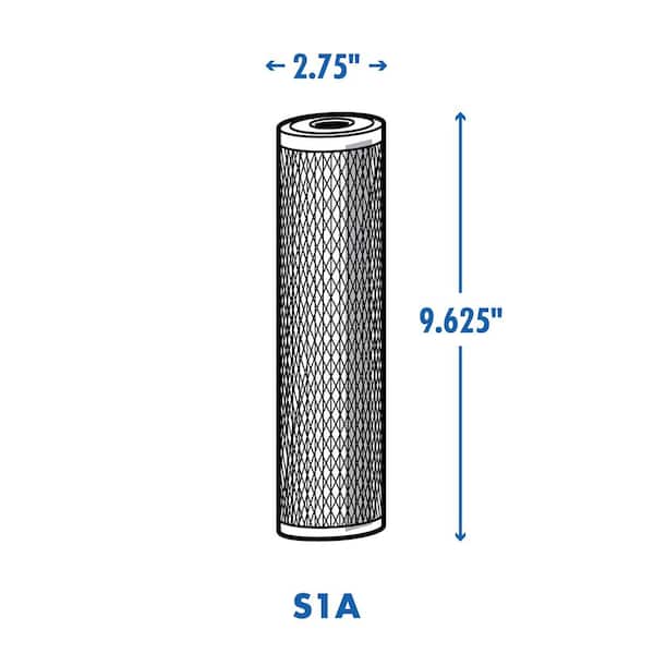 Universal 20-Micron Pleated Sediment Replacement Cartridge Water Filtration System