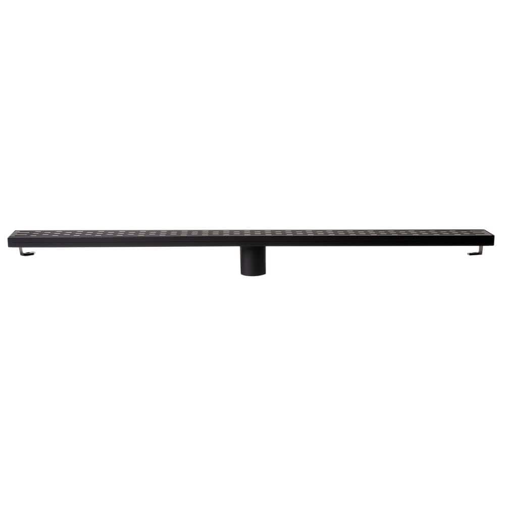 36'' Black Matte Stainless Steel Linear Shower Drain