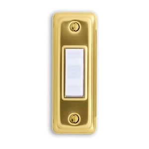 Wired Brass Finish Modern Design Push Button