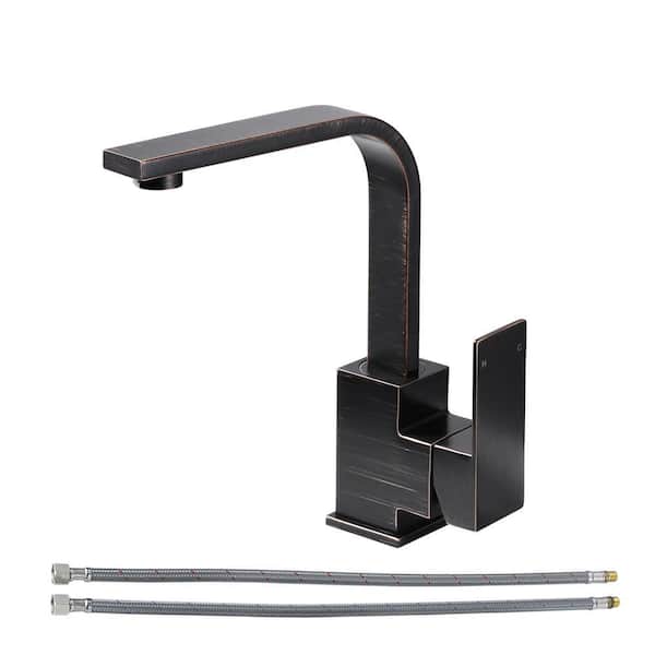 Single Handle Stainless Steel Deck Mount Bar Faucet Deckplate Not Included in Oil Rubbed Bronze