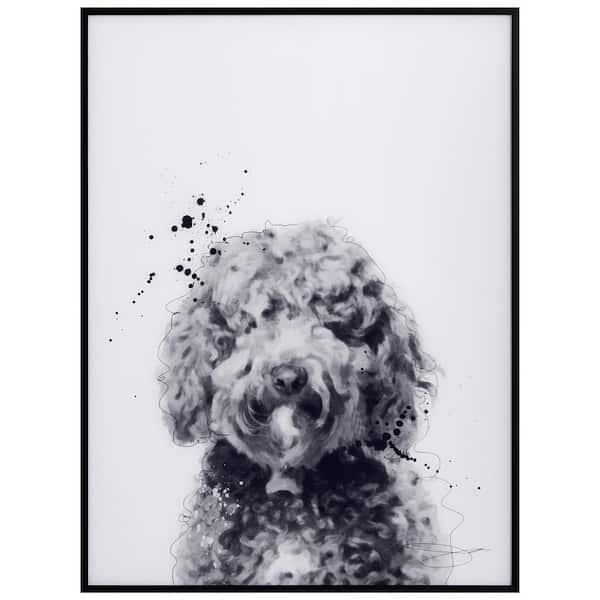 Empire Art Direct Weimaraner Black and White Pet Paintings on