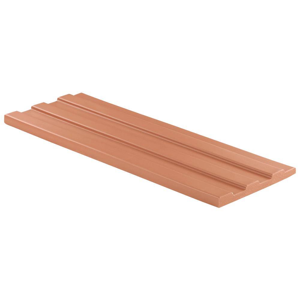 Terracotta 6x18 Matte Porcelain Fluted Wall Tile