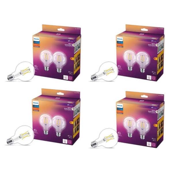 Philips 40-Watt Equivalent G25 Dimmable LED Light Bulb Soft White