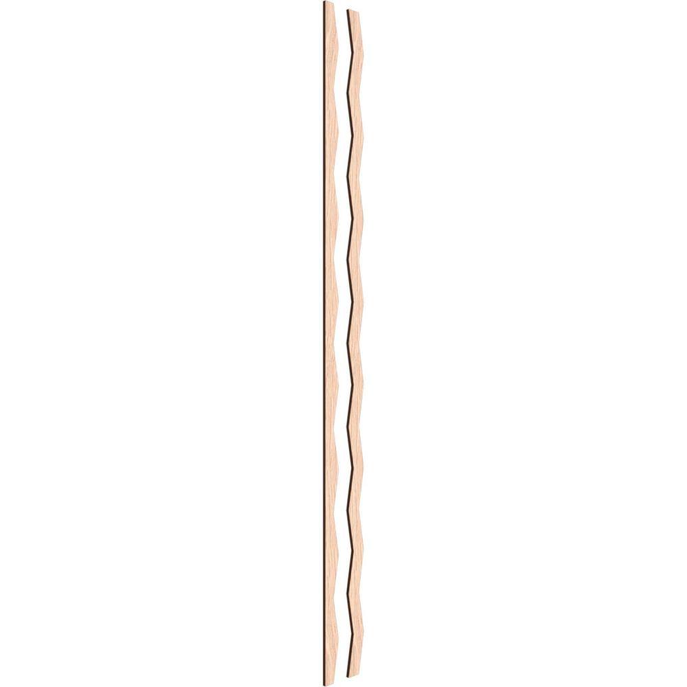 Eastport 47" Red Oak Adjustable Decorative Slat Wall Panel Kit