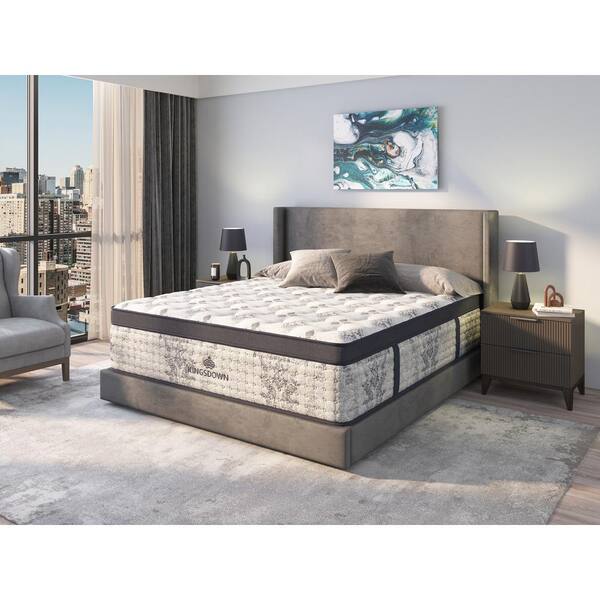 KINGSDOWN Passions Bridgepointe Twin Medium Firm 16 in. Euro Pillow Top Hybrid Mattress FG 24062 PT1 T