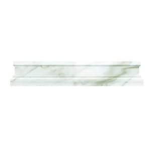 10 pack 2-in W x 12-in L Marble Polished Chair Rail Tile Trim (1.667 Sq ft/case)