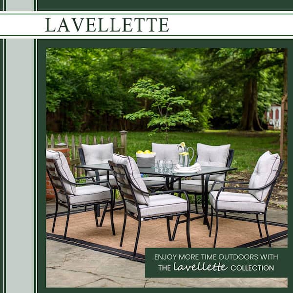 Hanover Lavallette Black Steel 7 Piece Outdoor Dining Set With Umbrella Base And Ocean Blue Cushions Lavdn7pc Blu Su - Patio Furniture Sets With Umbrella Home Depot Hanover Lavallette Black Steel 7 Piece Outdoor Dining Set With Umbrella Base And Ocean Blue Cushions Lavdn7pc Blu Su - Patio Furniture Sets With Umbrella Home Depot