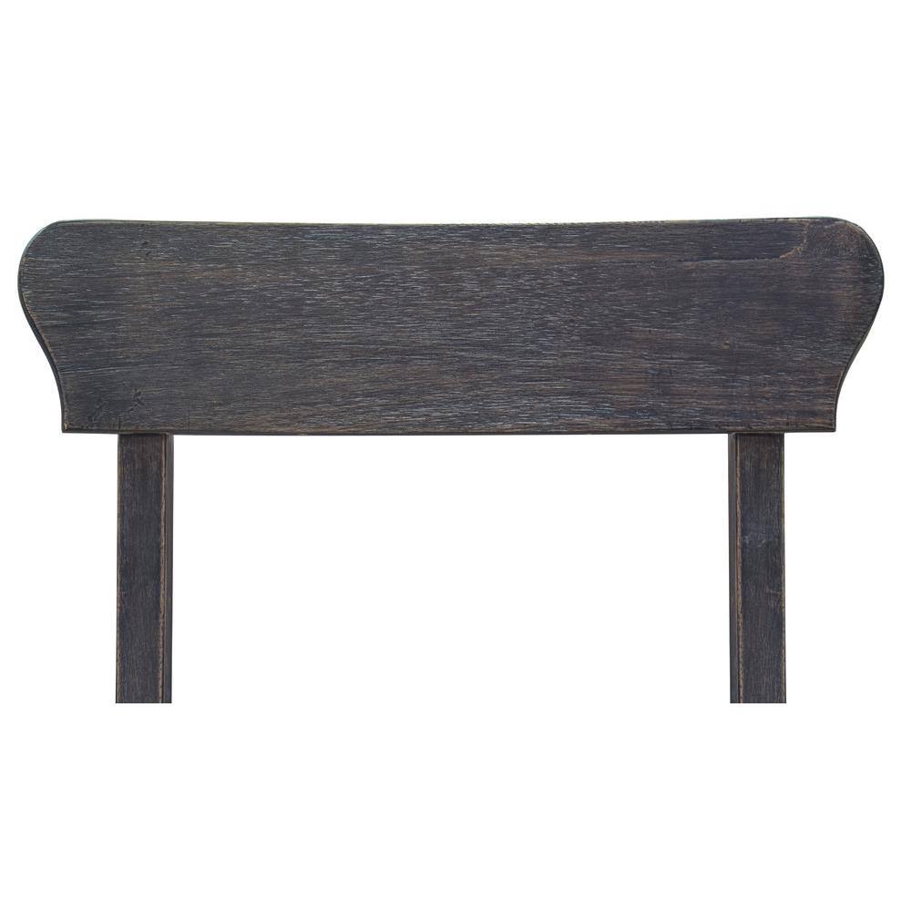 Demi Weathered Gray Wood 6-Piece Dining Set with Linen Upholstered Seats