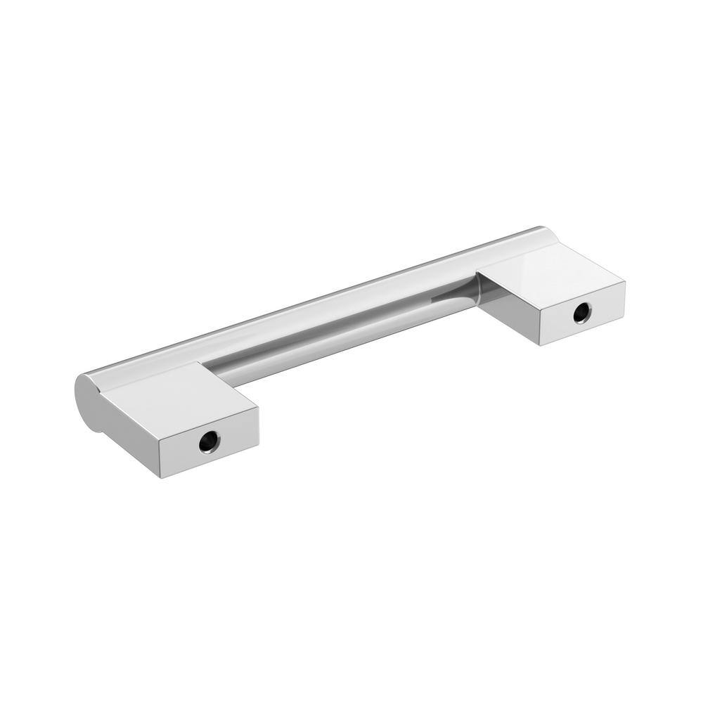 Versa 3-3/4 inch Polished Chrome Modern Cabinet Bar Pull