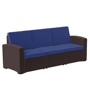 Brown Resin Outdoor Couch