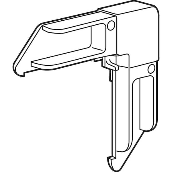 5/16 in. x 3/4 in. Almond Plastic Screen Frame Corner (100-Pack)