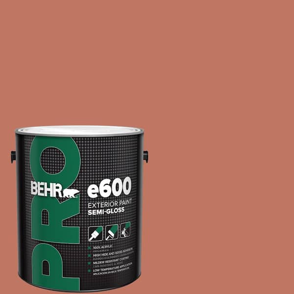 BEHR PRO 1 gal. #210D-6 Caribbean Coral Semi-Gloss Exterior Paint