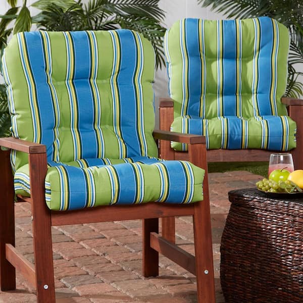 2-Pack Greendale Home Fashions Dining Chair Cushion 21" x 42" Outdoor 