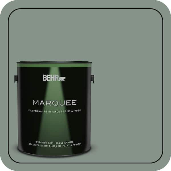 BEHR MARQUEE 1 gal. #460F-4 Wethersfield Moss Semi-Gloss Enamel Exterior Paint & Primer