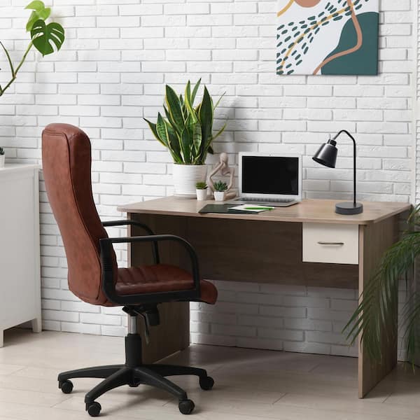 16" Sleek Essentials Adjustable Metal Desk Task Lamp, for Office, Desk, Nightstand, Dorm, Black