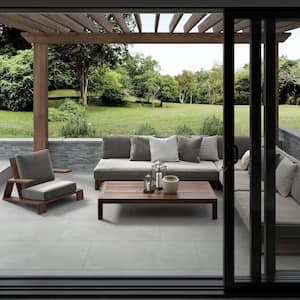 BB Concrete Silver 23.5 in. x 47.09 in. Matte Concrete Look Porcelain Floor and Wall Tile (15.372 sq. ft./Case)