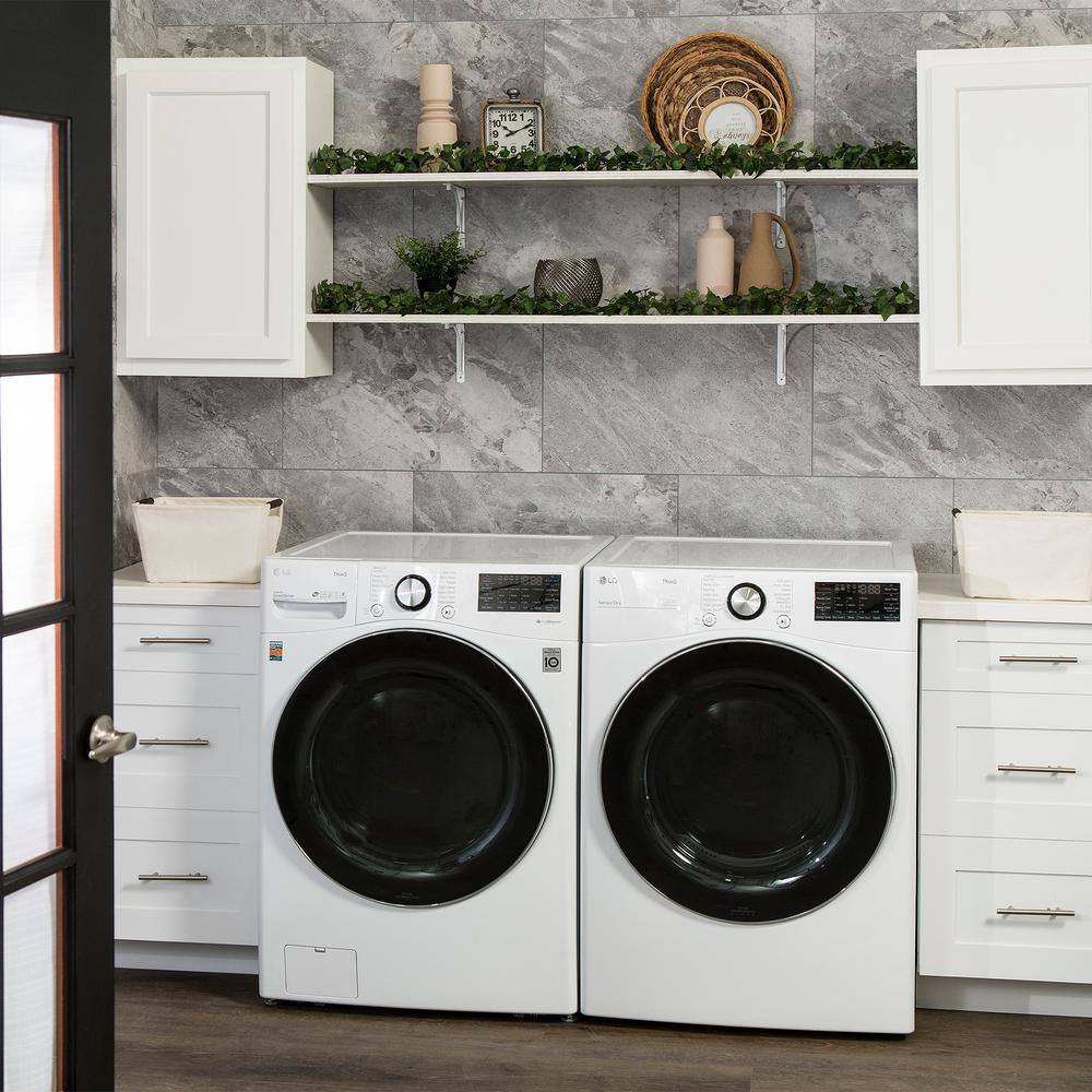 Silver Lake 25.6 in x 14.8 in Interlocking Vinyl Waterproof Wall Tiles