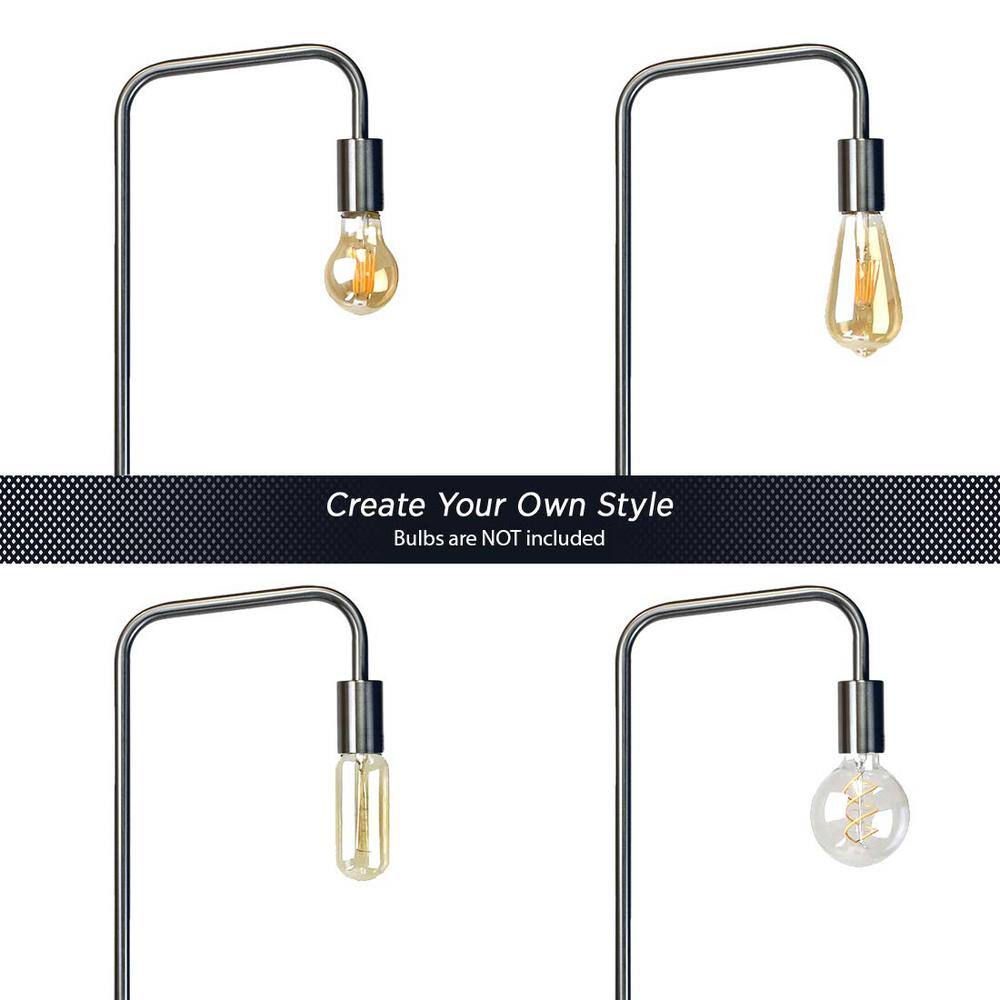 70-Inch Silver Aluminum Minimalist Floor Lamp