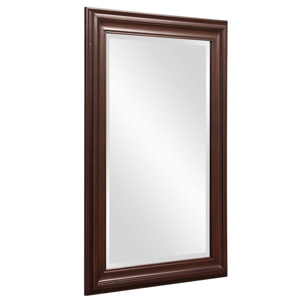 George Chocolate Brown Wood Framed Full Length Mirror
