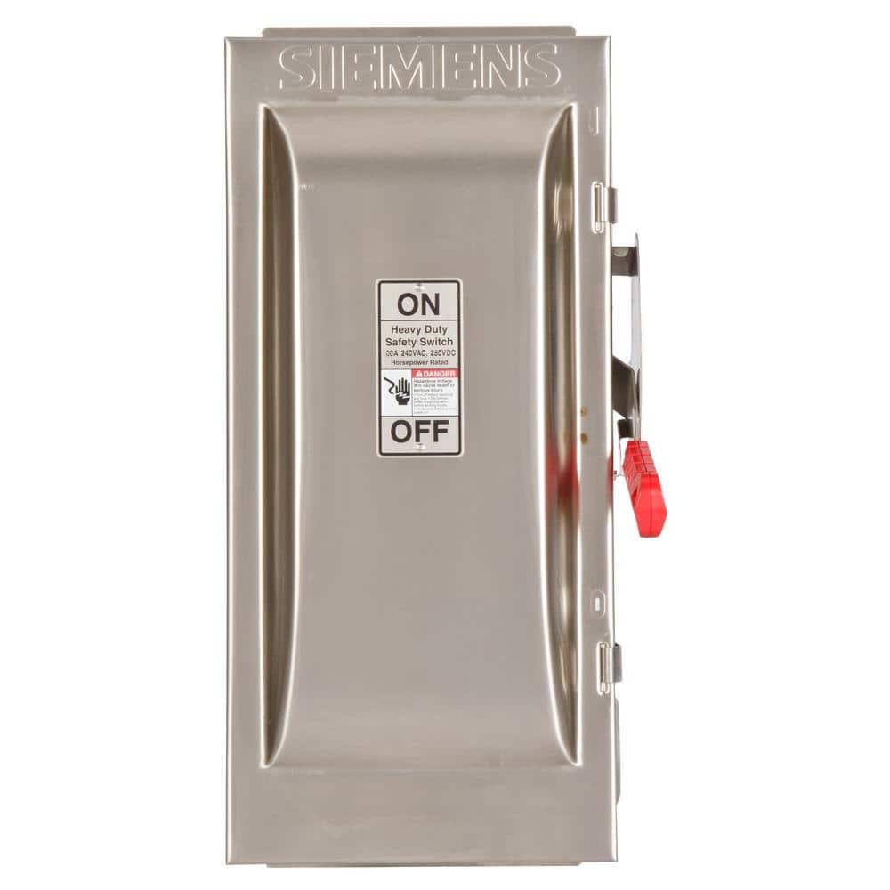 UPC 783643150959 product image for Heavy Duty 100 Amp 240-Volt 3-Pole Type 4X Fusible Safety Switch | upcitemdb.com