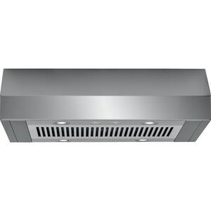 36 in. Ducted Under Cabinet Range Hood in Stainless Steel with LED Lights and Dishwasher Safe Filters