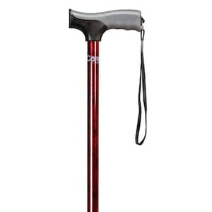 Soft Grip Derby Foot Cane in Red