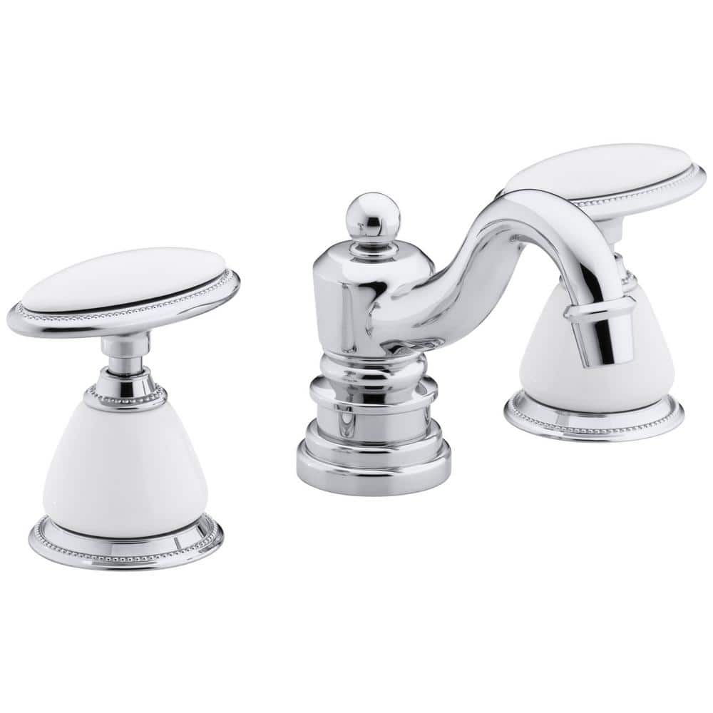 KOHLER Antique 8 in. Widespread 2Handle LowArc Bathroom Faucet in