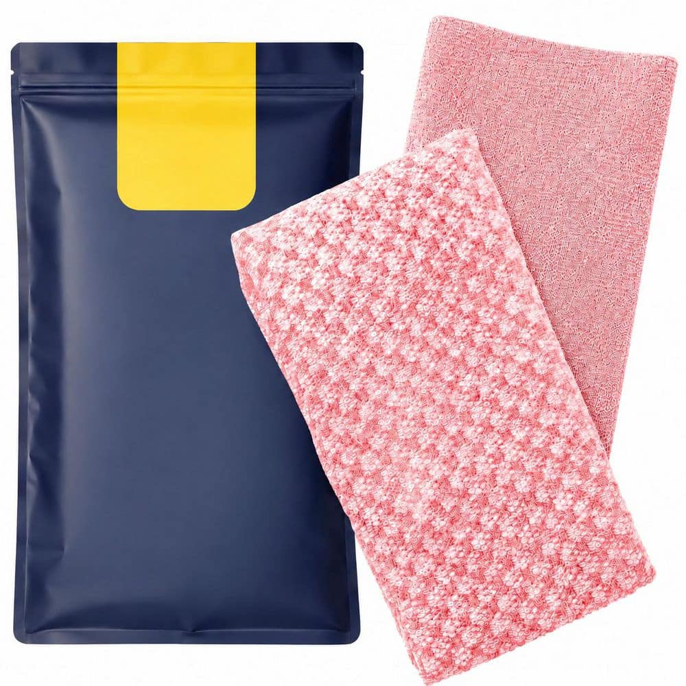 2-Pack 40 in. Exfoliating Washcloth Towels Nylon Pink Shower Bath Exfoliating Body Scrubber price history on PriceWatchPro