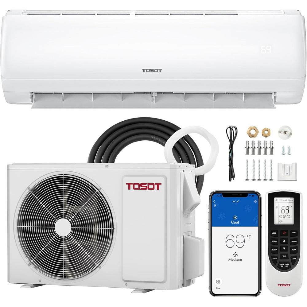 24,000 BTU Mini Split Air Conditioner, WiFi Ductless Inverter Heating Syste