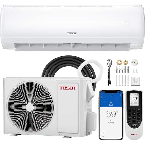 24,000 BTU Mini Split Air Conditioner, WiFi Ductless Inverter Heating System, Alexa Compatible, 22 SEER2, 230V, 1.5 Tons