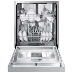 24 in. Front Control Tall Tub Dishwasher in Stainless Steel with Stainless Steel Tub, ADA Compliant, 52 dBA