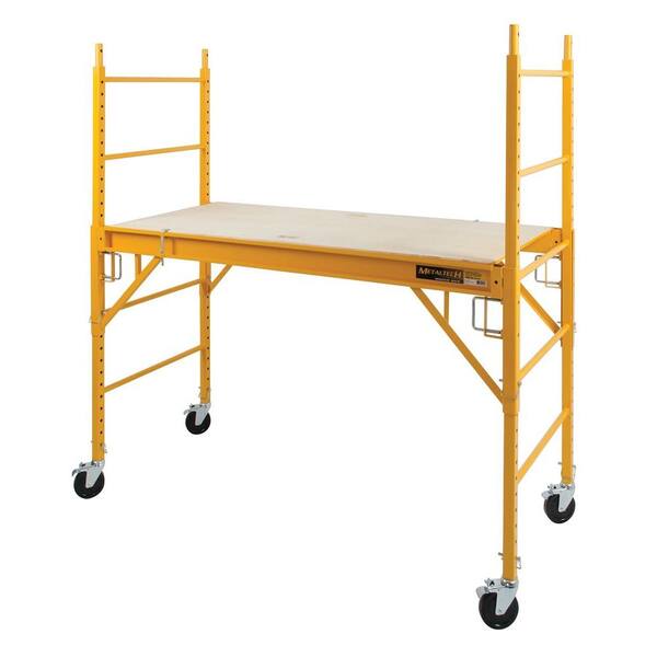 5 Inch Scaffolding Casters Set Of 4 - Heavy Duty Wheels With Dual Locking Brakes For Baker Scaffolds