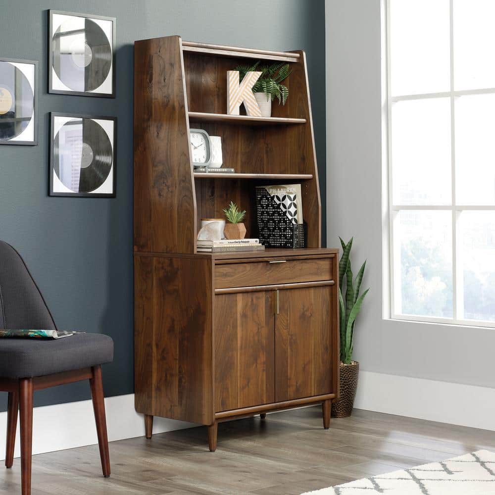 Grand Walnut 30" Tall Storage Cabinet with Shelves