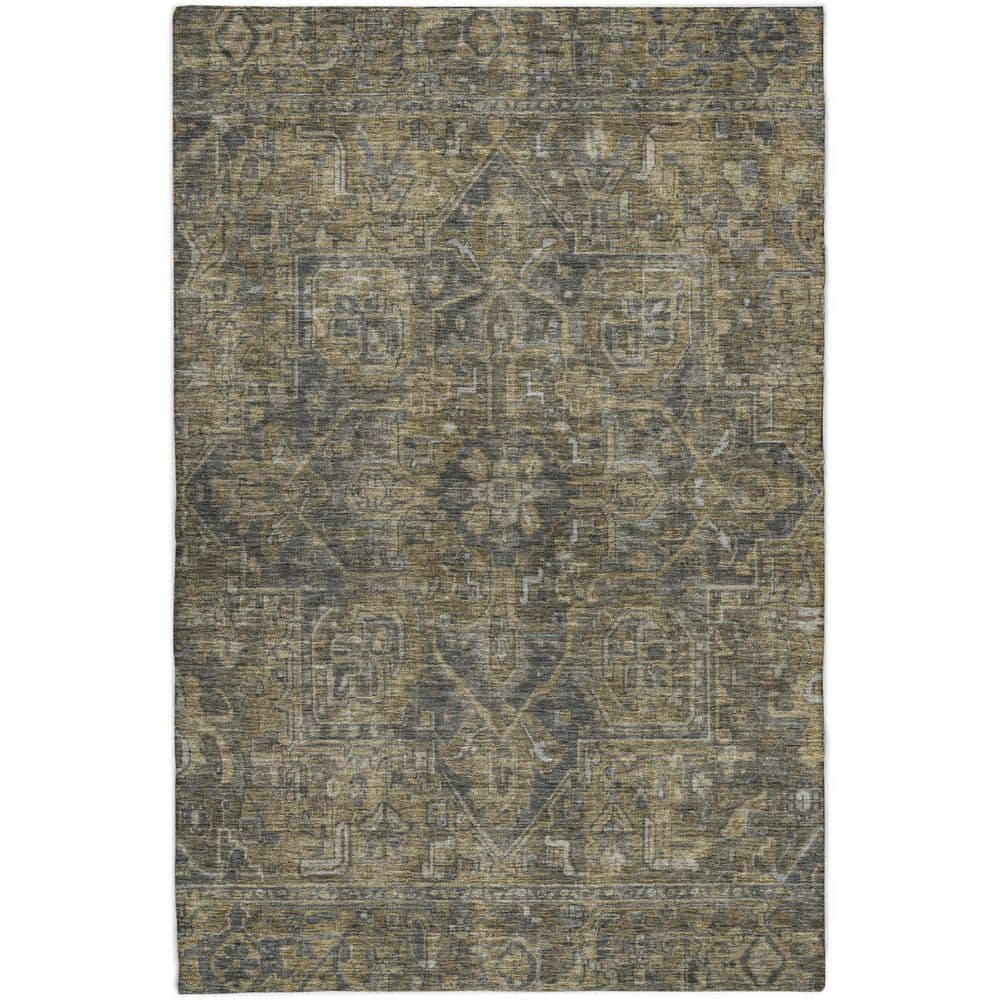 Dream Shag Premium Machine Washable Abstract ADS571 Chocolate 8 ft. x 10 ft. Area Rug price history on PriceWatchPro