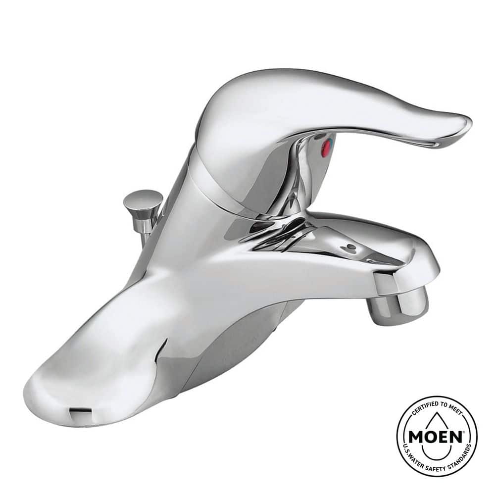 MOEN Chateau 4 in. Centerset Single-Handle Low-Arc Bathroom Faucet