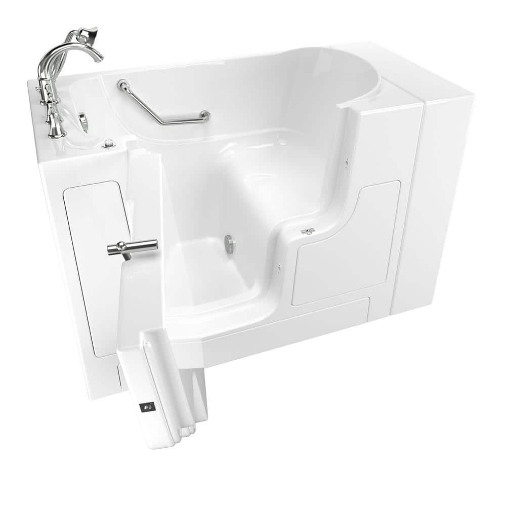 Gelcoat Value Series 52 in. Outward Opening Door Walk-In Soaking Bathtub wi