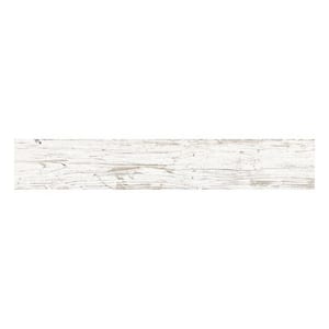 Hickory 5.9 in. x 35.4 in. White Porcelain Matte Wall and Floor Tile (11.6 sq. ft./case) 8-Pack